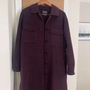 Women's long wool coat